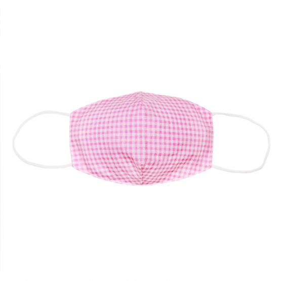 Reusable Kids & Adult Mask in Pink Gingham (Personalisable)
