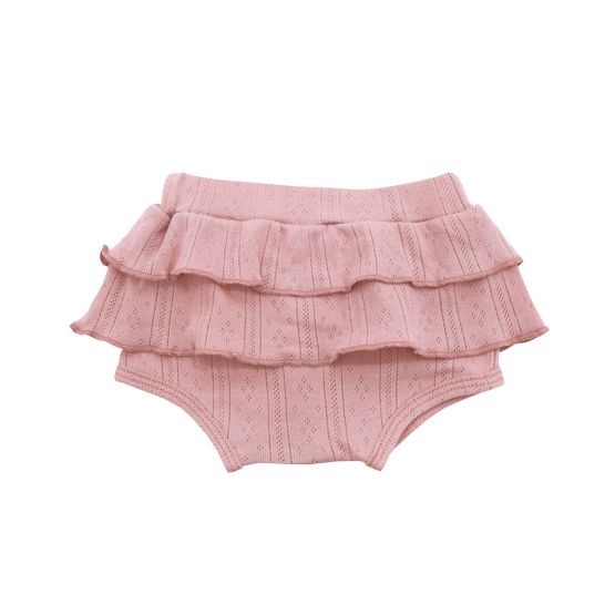 *New* Baby Girl Bloomers in Plum Pointelle Cotton