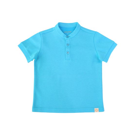Chinese Motif Series - Boys Polo Shirt in Blue (Personalisable)