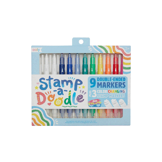 *New* Stamp-A-Doodle Double-Ended Markers (Set of 12) by OOLY