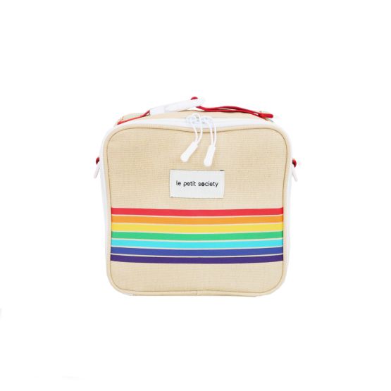 Thermal Rainbow Snack Bag in Beige