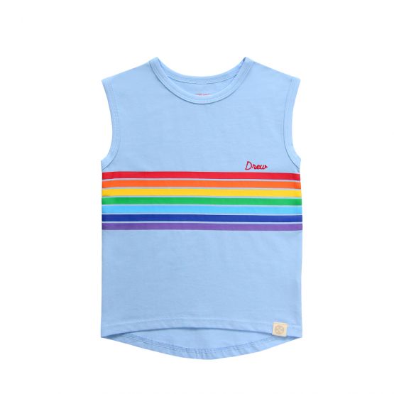Rainbow Series - Personalisable Kids Tank in Blue