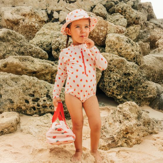 Rash Suit in Strawberry Print
