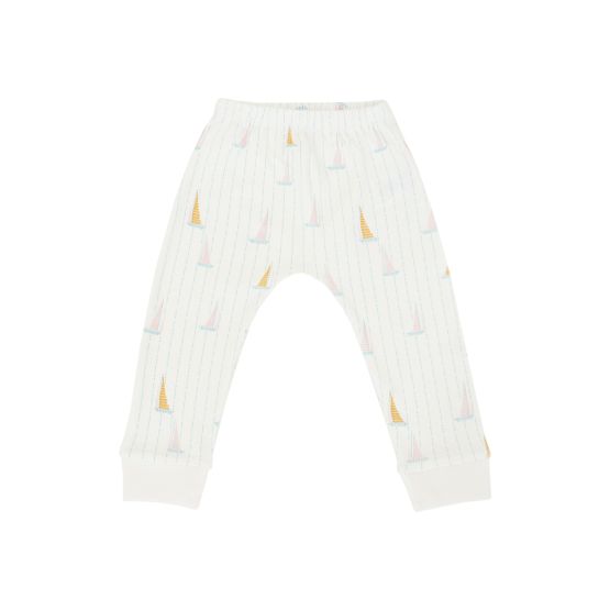 Baby Organic Leggings in Sail Boat Print