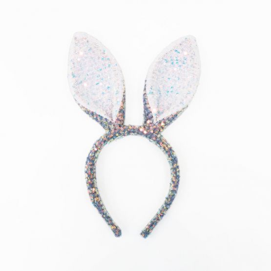 *New* Sequin Bunny Headband in Blue