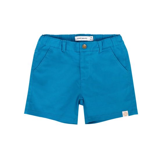 Bermuda Shorts with Adjustable Waistband - Cobalt Blue