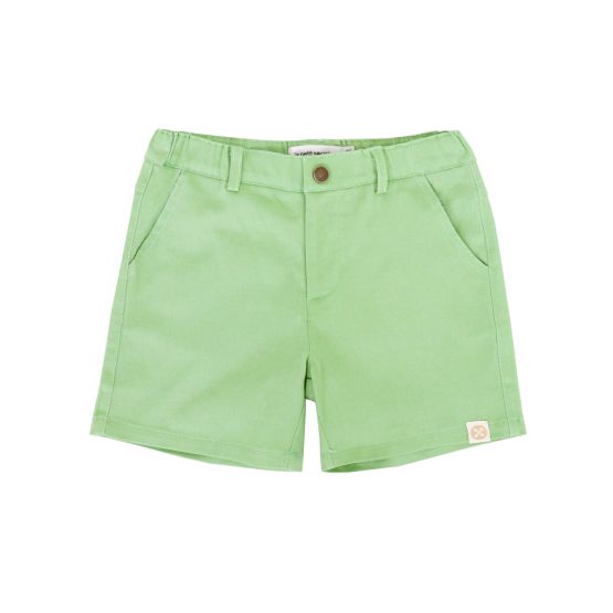Bermuda Shorts with Adjustable Waistband - Tea Green