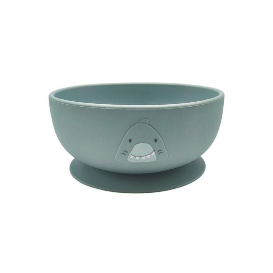 Silicone Bowl With Suction - Mr Shark by Trixie