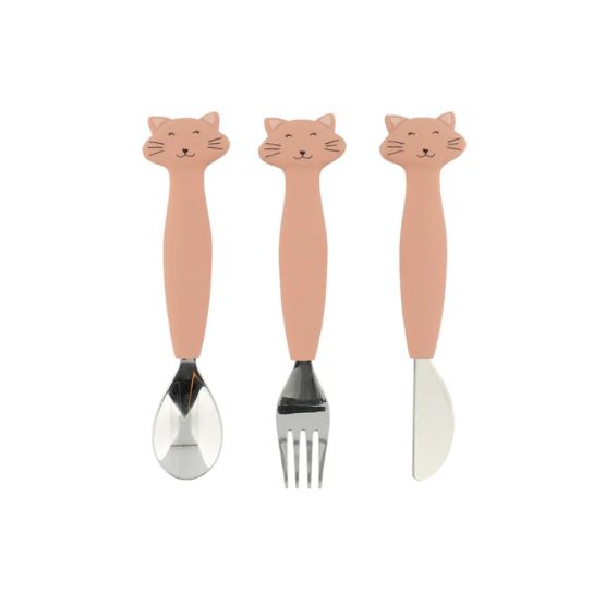 Silicone Cutlery Set 3-Pack - Mrs Cat by Trixie