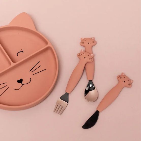 Silicone Cutlery Set 3-Pack - Mrs Cat by Trixie