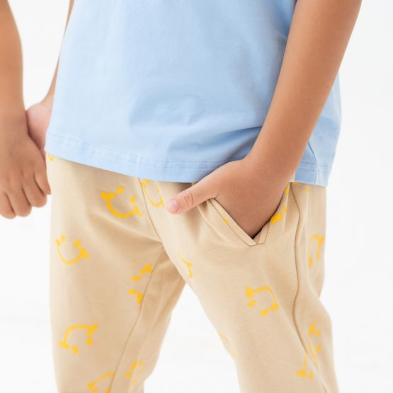 Made For Play - Kids Jogger Pants in Smiley Print