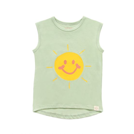 Made For Play - Kids Smiley Muscle Tank in Green