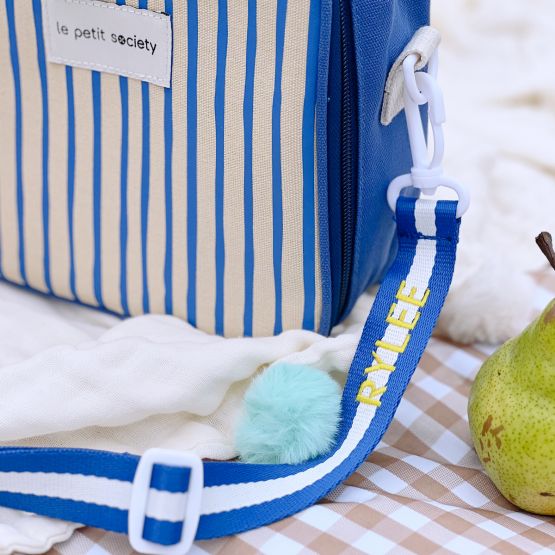 Bag Series - Adjustable Bag Strap in Blue Stripes (Personalisable)