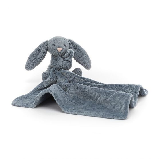 Bashful Dusky Blue Bunny Soother by Jellycat (Personalisable)