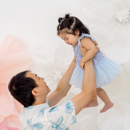 Spring Series - Baby Girl Tulle Dress in Sky Blue