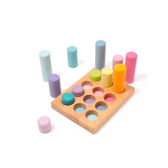 Stacking Game Small Pastel Rollers by GRIMM'S