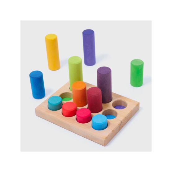 Stacking Game Small Rainbow Rollers by GRIMM'S