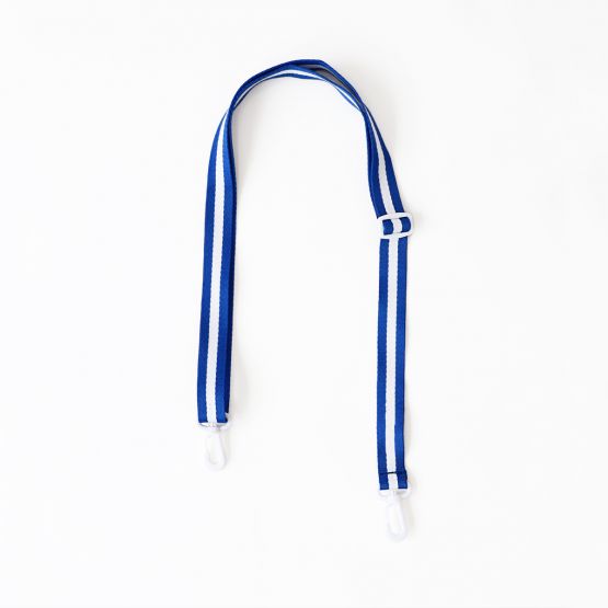 *New* Bag Series - Adjustable Bag Strap in Blue Stripes (Personalisable)