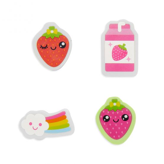 Lil' Juicy Scented Pencil Topper Erasers - Strawberry by OOLY