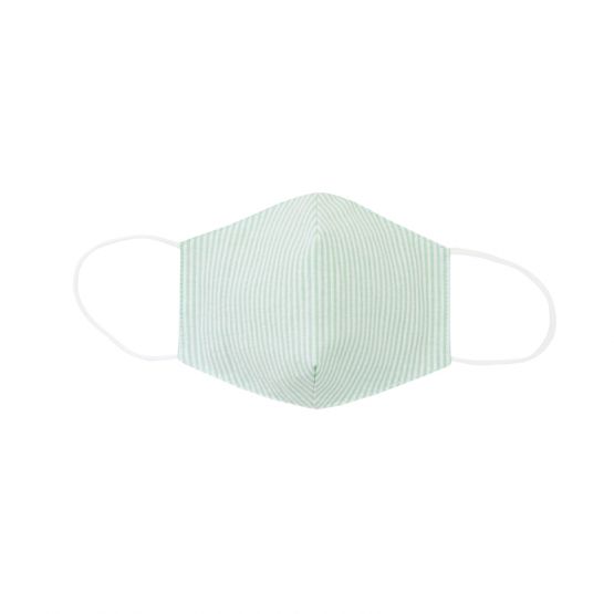 Personalisable Reusable Kids & Adult Mask in Pastel Green Stripes