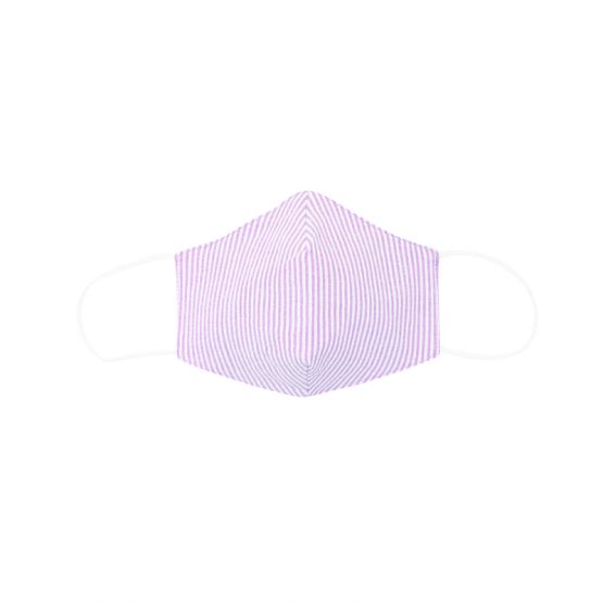 Personalisable Reusable Kids & Adult Mask in Purple Stripes
