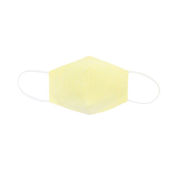 Personalisable Reusable Kids & Adult Mask in Yellow Stripes