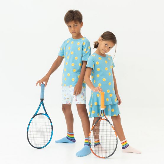 Made For Play - Girls Skater Dress in Tennis Print