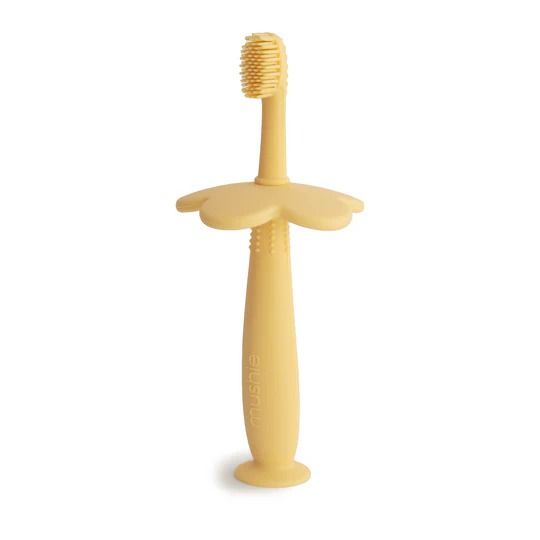 Training Toothbrush - Flower (Pale Daffodil) by Mushie