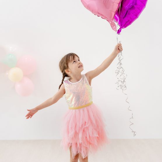 Flower Girl Series - Sequin Tutu Dress in Pink