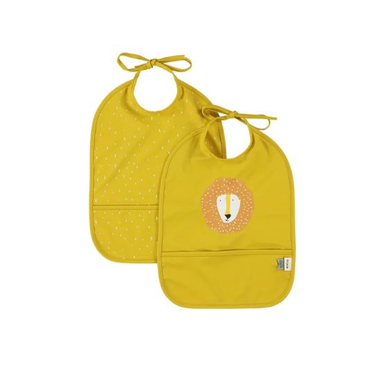 Waterproof Bib 2-Pack - Mr Lion by Trixie