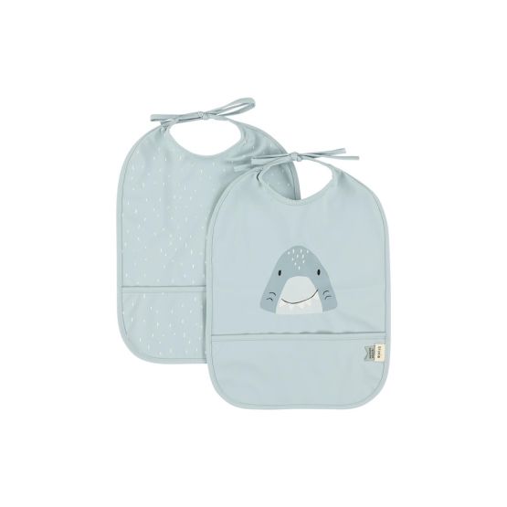 Waterproof Bib 2-Pack - Mr Shark by Trixie