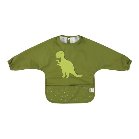 Waterproof Long Sleeve Bib - Mr Dino by Trixie