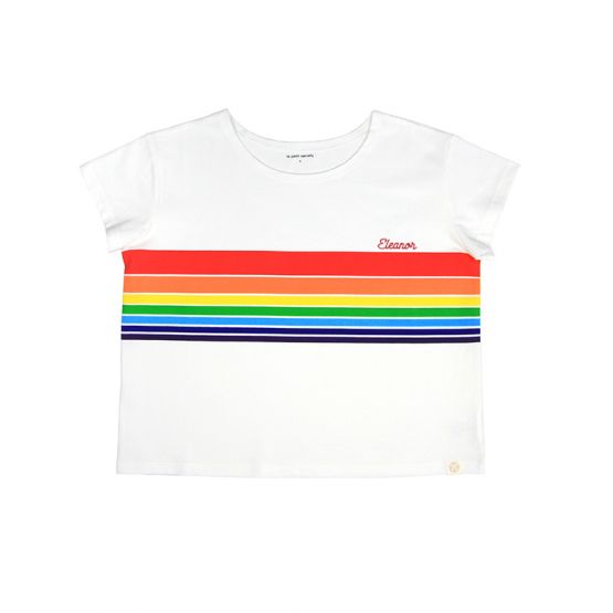 *Bestseller* Rainbow Series - Adult Ladies Tee in White (Personalisable)