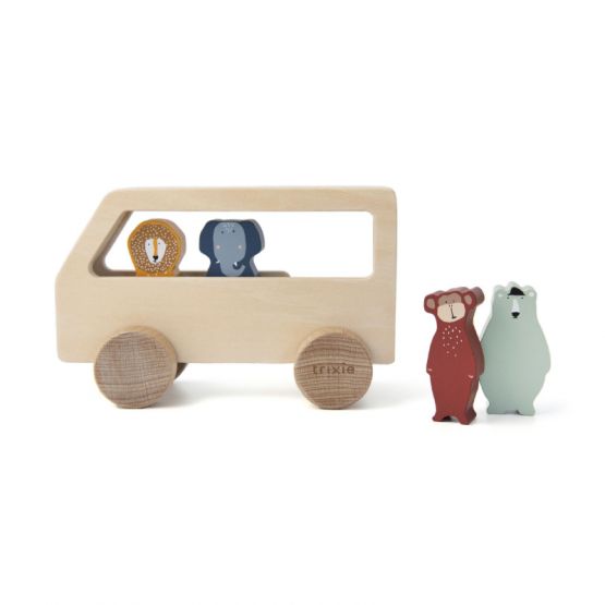Wooden Animal Bus by Trixie