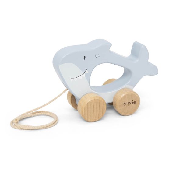 Wooden Pull-Along Toy - Mr Shark by Trixie
