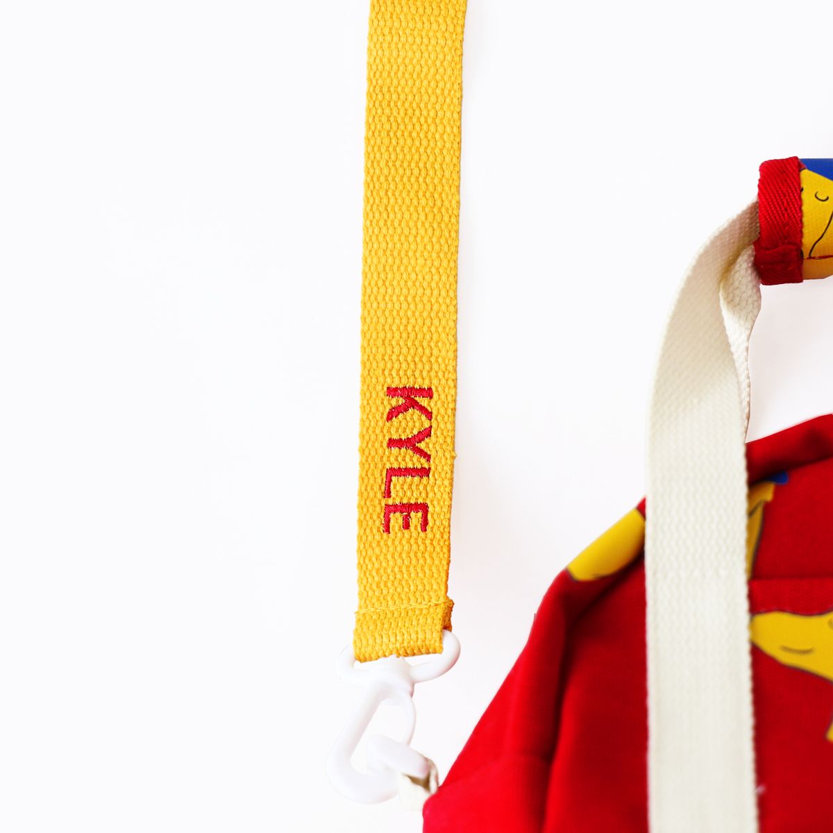Red on sale bag strap