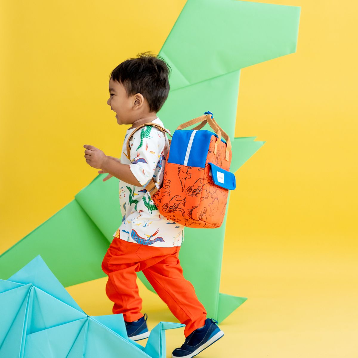 Orange backpack kid deals