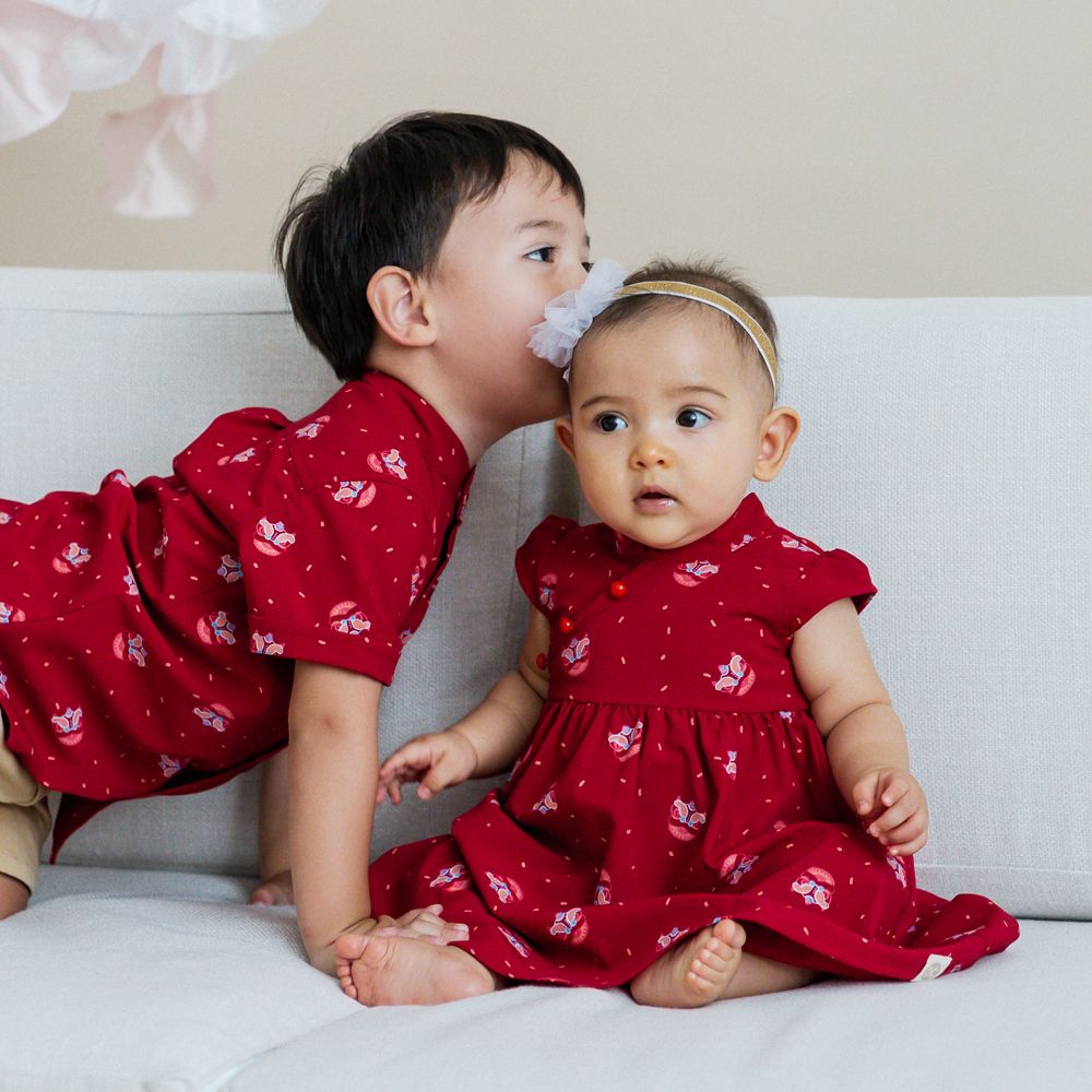 Baby Girl Red Cheongsam Dress