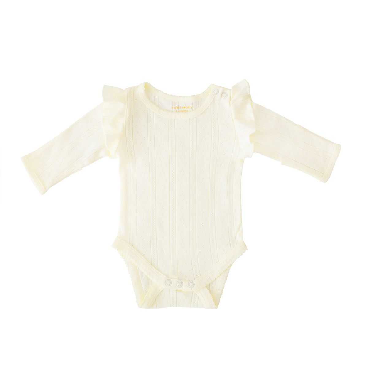 Long sleeve ruffle romper baby sale