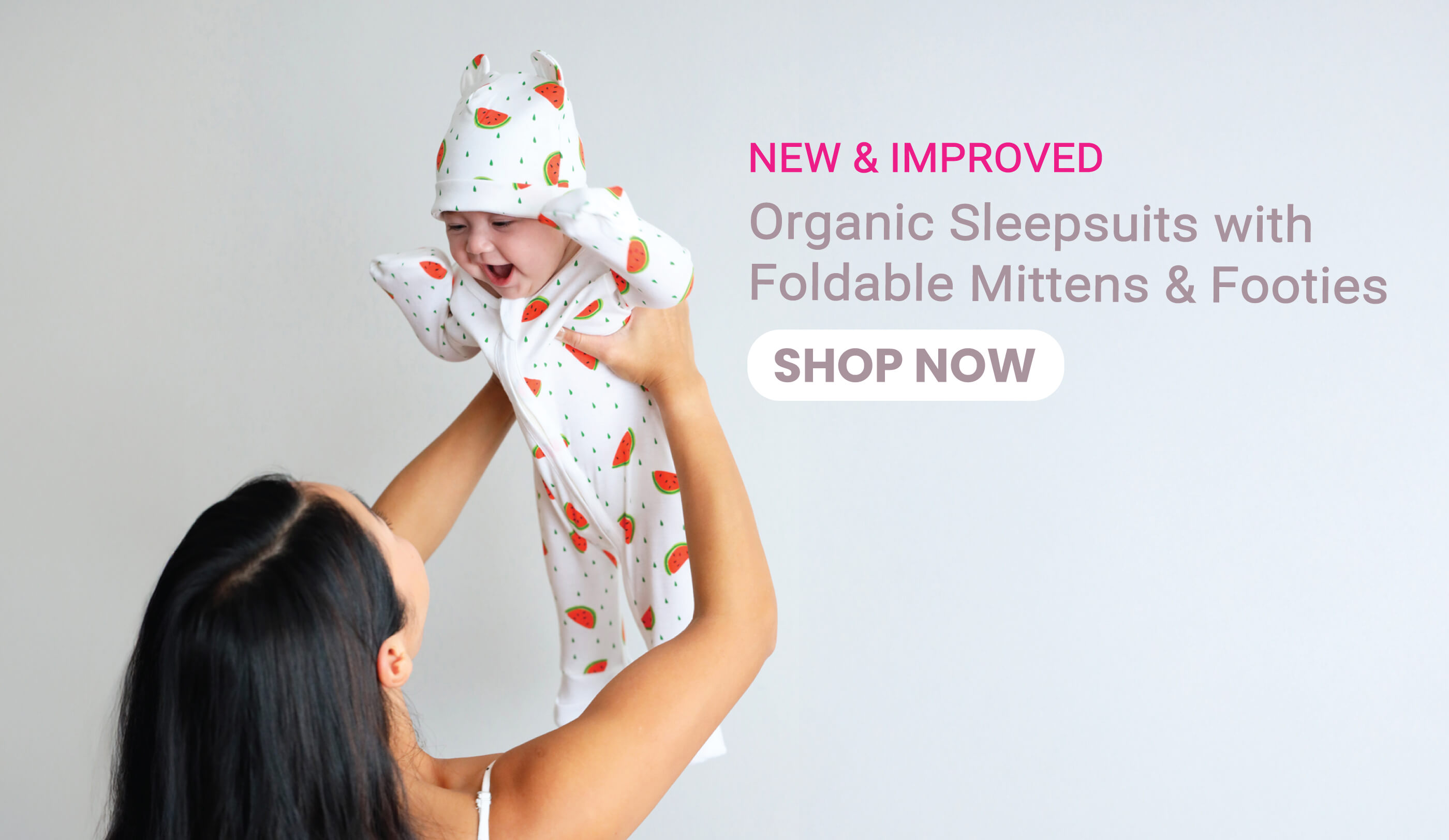 organic, baby essentials, new arrivals, organic baby, baby sleepsuits